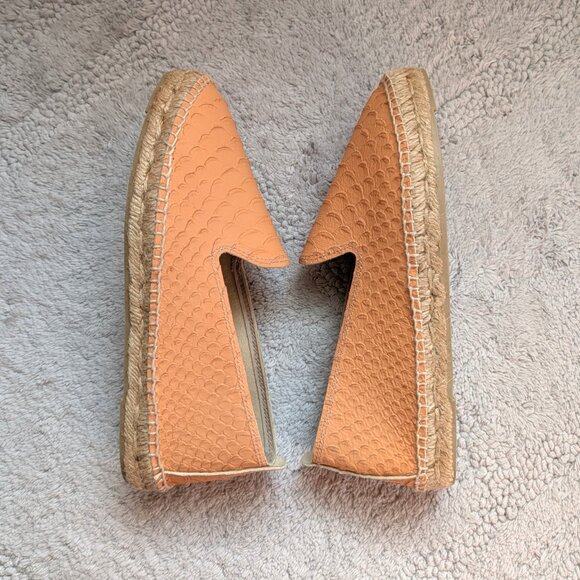 NWT Manebi Amazonia Embossed Leather Espadrilles in Pastel Rose (size: 6) - Picture 5 of 10